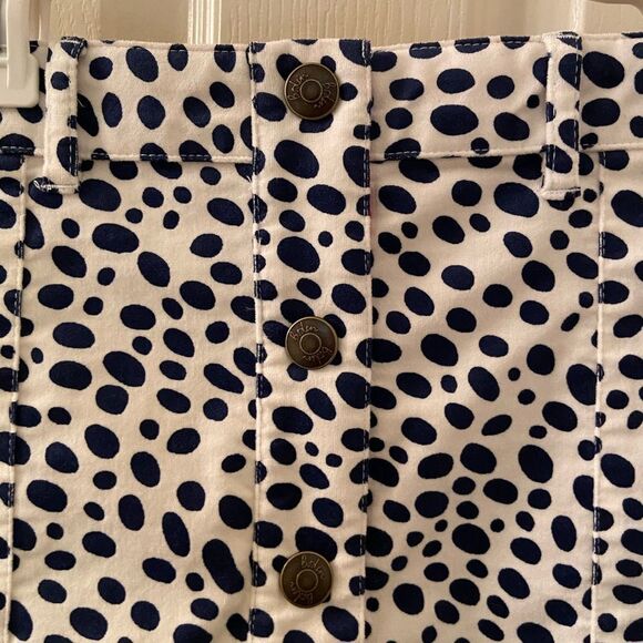 Mini Boden Button Through Dalmatian Spots Skirt Corduroy Size 15-16 years NWT - Picture 2 of 6